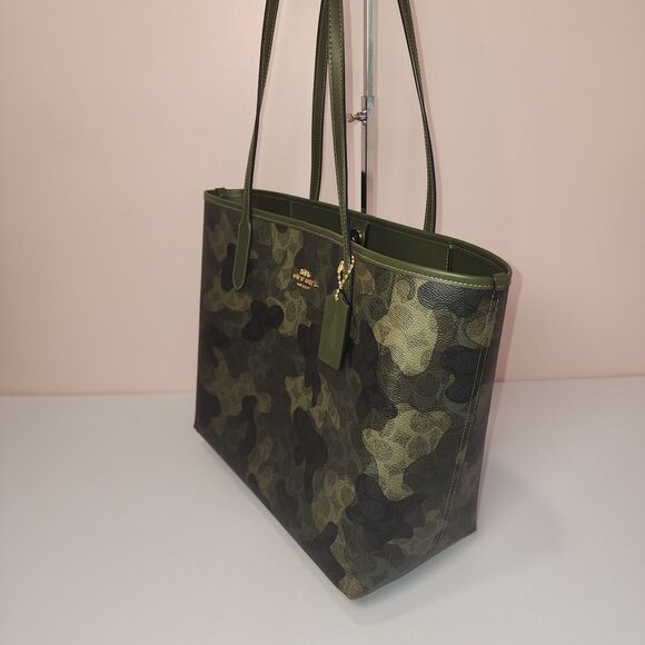 NWT Coach CV953 City Tote Bag In Signature Camo Print - Picture 4 of 6